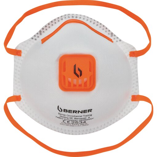 FINE DUST MASK,W. VALVE, FFP2